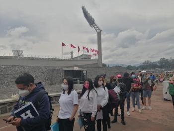 Nuevo récord de vacunación en el Estadio Olímpico Universitario