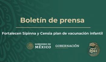 Fortalecen Sipinna y Censia plan de vacunación infantil