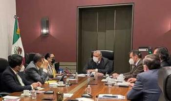 Se reúnen titulares de Gobernación y de Seguridad con el presidente del INE para abordar agenda electoral 2022