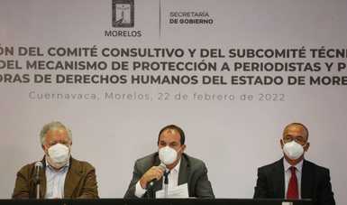 Se instala Comité del Mecanismo de Protección a Periodistas y Personas Defensoras de Derechos Humanos del estado de Morelos