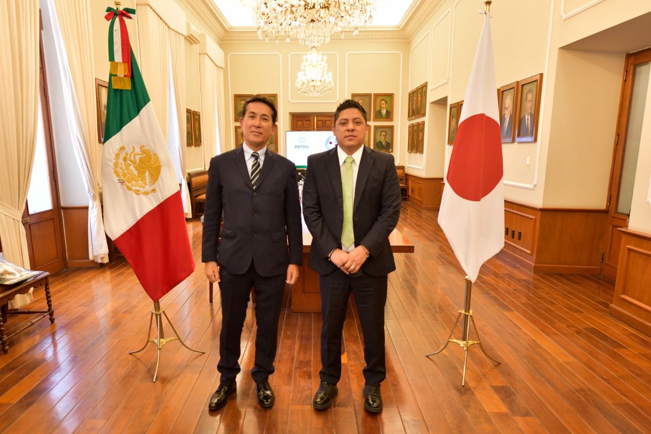 Gobernador Ricardo Gallardo se reúne con diplomáticos nipones