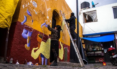 Con murales y animación digital, Karina Janis Arispe busca combatir diversas problemáticas sociales en Puebla