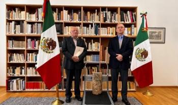 Gobierno de México recupera pieza arqueológica en Austria