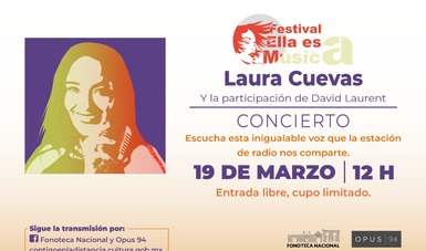 Laura Cuevas en concierto radiofónico desde la Fonoteca Nacional