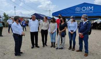 Participa comisionado del INM en visita de la Conferencia Regional sobre Migración a provincia de Darién