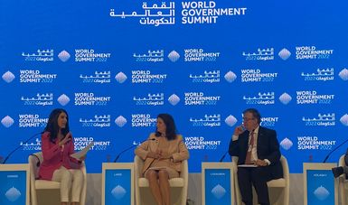 Canciller Ebrard participa en Cumbre Mundial de Gobierno en Dubái