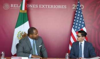 Jefe de Unidad para América del Norte recibe al alcalde de Dallas en su primera gira internacional