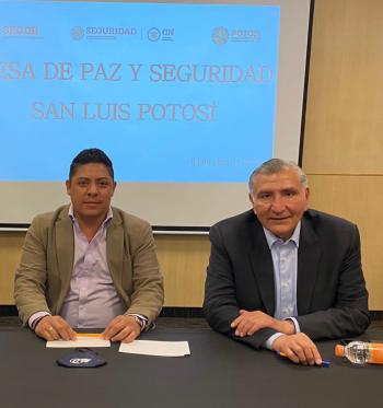 Ricardo Gallardo está combatiendo la inseguridad con firmeza: Adan Augusto Lopez, secretario de Gobernación