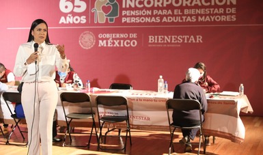 Supervisa Ariadna Montiel registro a Pensión para el Bienestar de las Personas Adultas Mayores en Ciudad de México