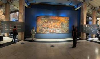 El Museo del Palacio de Bellas Artes exhibe “Xibalbá, el inframundo de los mayas”, mural de Rina Lazo