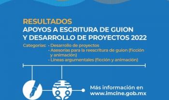 Este año, el Imcine apoyará a 39 proyectos para escritura de guion y desarrollo de proyectos cinematográficos