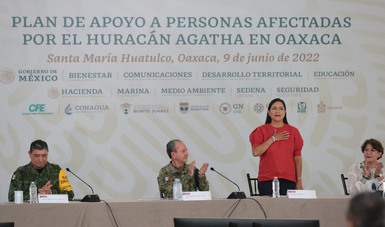 Secretaría de Bienestar avanza en censo de personas afectadas por huracán Agatha en Oaxaca