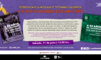 Conmemorarán 51 años del Halconazo, con presentación de testimonios y documentos