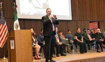 Canciller Ebrard presenta el proyecto “Building the Future” para la comunidad mexicana en Estados Unidos