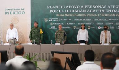 Inversión federal superior a 6 mil 500 mdp para atender daños por huracán Agatha en Oaxaca: presidente