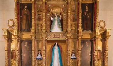 Concluye la restauración del Retablo Principal del Templo de Nuestra Señora de la Asunción, en Pátzcuaro, Michoacán