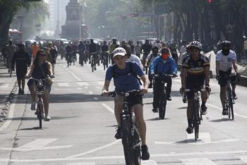 El "Ciclotón del Orgullo" reunió a 70 mil participantes este domingo en la Ciudad de México