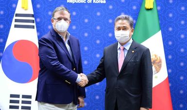Cancilleres de México y Corea acuerdan impulsar TLC entre ambos países