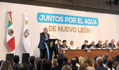 Renueva Gobierno de México compromiso para atender la disminución de agua potable en Monterrey