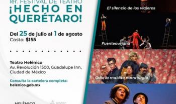 El Centro Cultural Helénico se engalana con la presentación del 1er. festival de teatro ¡Hecho en Querétaro!