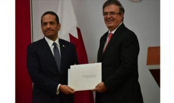 Canciller Ebrard recibe invitación oficial para el presidente Andrés Manuel López Obrador al Mundial de Qatar