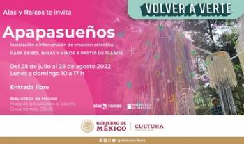Visita las instalaciones colectivas para niñas y niños “Querencias” y “Apapasueños” en la Biblioteca de México