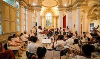 Niñas y niños del Semillero creativo de música de Mérida llenaron el Palacio Catón con obras de Liszt, Beethoven y Bizet