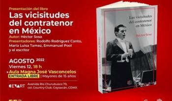 Presentarán en el Centro Nacional de las Artes el libro “Las vicisitudes del contratenor en México”