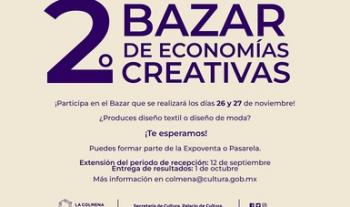 La Colmena extiende el plazo para postular proyectos y ser parte del 2o. Bazar de Economías Creativas