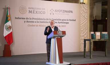 Rinde informe presidencia de la Comisión para la Verdad y Acceso a la Justicia en el caso Ayotzinapa