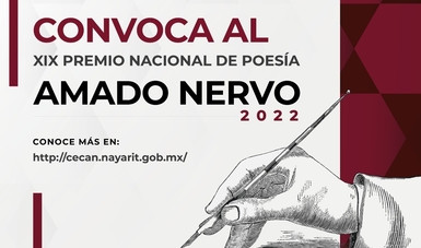 Convocan a poetas de México para participar en el XIX Premio Nacional de Poesía Amado Nervo