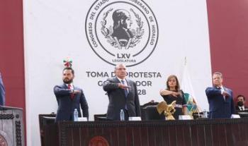 Asiste secretario de Gobernación a toma de protesta del gobernador constitucional de Hidalgo