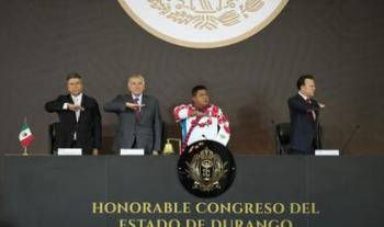 Asiste secretario de Gobernación a toma de protesta del gobernador constitucional de Durango