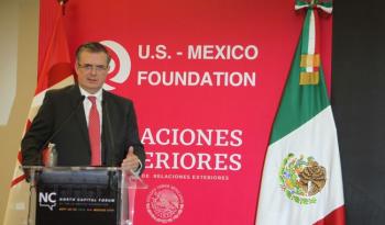 Secretario Marcelo Ebrard participa en el North Capital Forum