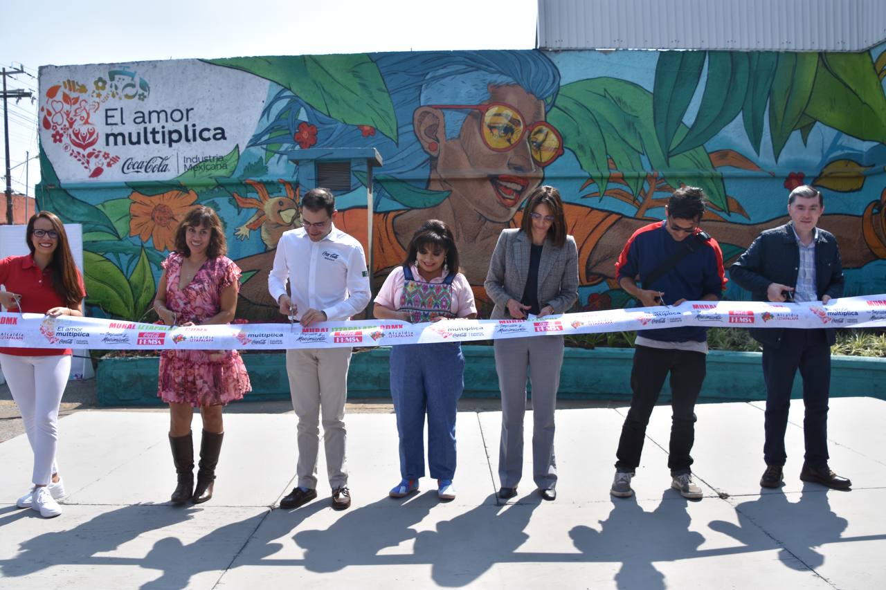 Iztapalapa es una galería abierta que transforma la imagen urbana y suma arte urbano con miles de murales: Clara Brugada.