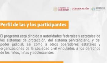 SE del Sipinna lanza curso sobre derechos de niñez y adolescencia con personas referentes privadas de la libertad