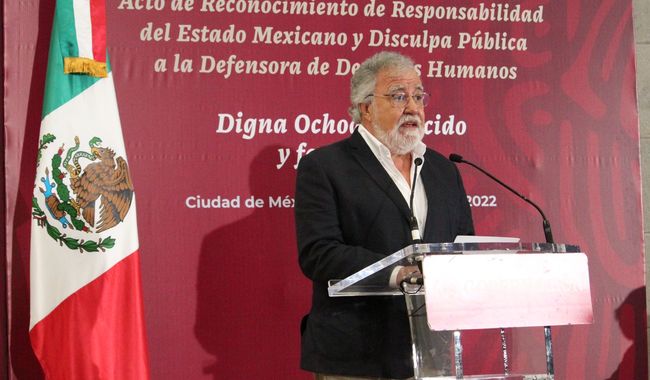 Ofrece Estado mexicano disculpa pública a familiares de Digna Ochoa y Plácido