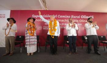 Camino de mano de obra artesanal E. C. (Cualác-Olinalá)- Ocotitlán tiene avance de 93 por ciento