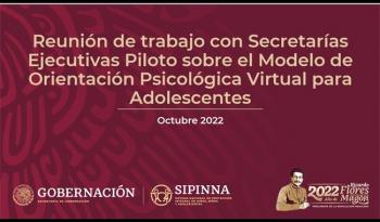 Cierra primera etapa del pilotaje Modelo de Orientación Psicológica Virtual para Adolescentes