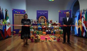 Inauguración de la ofrenda del Día de Muertos dedicada a Ricardo Flores Magón
