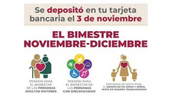 Secretaría de Bienestar dispersa más de 44 mil mdp a 11.8 millones de derechohabientes de pensiones y programas: Ariadna Montiel