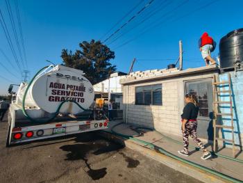  Se activa programa emergente de abastecimiento de agua en Gustavo A Madero