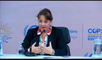 La subsecretaria para Asuntos Multilaterales y Derechos Humanos presenta avances del GTE en el marco de la COP27