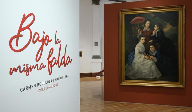 Obra plástica y literatura conviven Bajo la misma falda, muestra de Carmen Boullosa y Magali Lara en el Munal