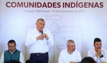 Dialoga secretario de Gobernación con comunidades indígenas del estado de Michoacán