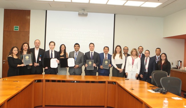 SRE y el Colegio Nacional del Notariado Mexicano firman Convenio de Concertación de Acciones
