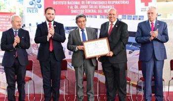 Cruz Roja e INER cierran hospital de campo para la atención de pacientes COVID