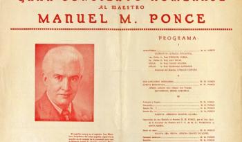 La Fonoteca Nacional recuerda a Manuel M. Ponce  a 140 años de su nacimiento