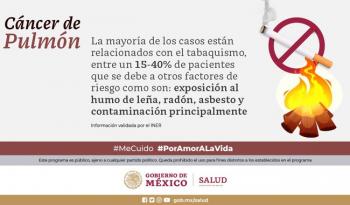 Con tamizaje es posible detectar hasta 70% de los casos de cáncer de pulmón en etapas tempranas