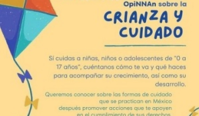 En México, 85.8 por ciento de madres, padres o personas cuidadoras fomentan la crianza positiva según consulta OpiNNA
